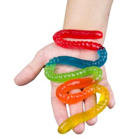 Gummy Super Worm - 2 Feet of Flavor, 3-Pack, Original & Sour Options from GGB Candies (Sour, 3 Pack)