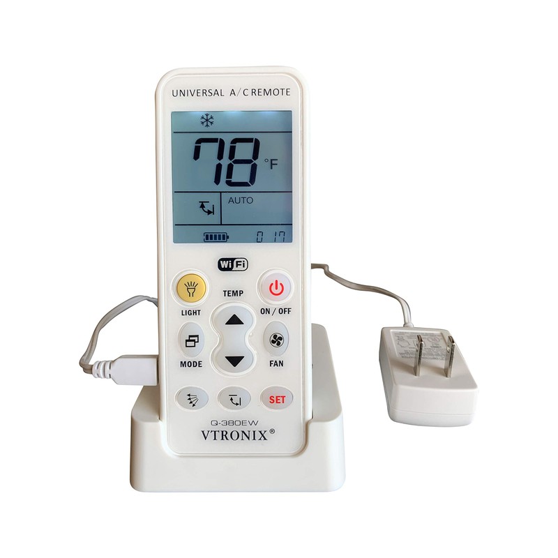 VTRONIX Q-380EW Universal Mini Split WiFi Compatible Remote with F