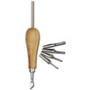 Invovart Lino Cutter Set with Wood Handle and 5 Cutters