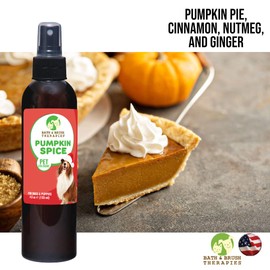 Showseason Bath & Brush Therapies® Pumpkin Spice Pet Cologne 4.5 oz For Dogs | Long-Lasting Odor Eliminator | Paraben-Free | Biodegradable and Non-Toxic | Made in USA
