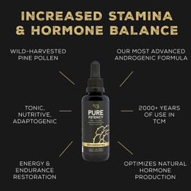 Surthrival: Pine Pollen Pure Potency Extract (1.69 fl oz), Increased Stamina, Hormone Balance, Energy & Endurance Restoration
