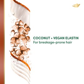 Dove RE+AL Bio-Mimetic Care Shampoo For Breakage-Prone Hair Resist Sulfate-Free Shampoo With Coconut + Vegan Elastin 10oz