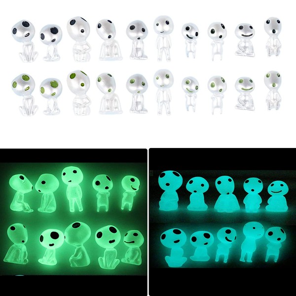 Asaisimg Pack of 20 Luminous Tree Elves Dolls Glow in