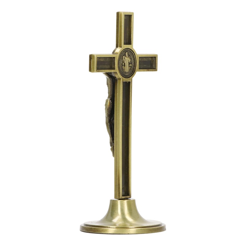Catholic Cross Hand Made Zinc Alloy Metal Vertical Catholic Crucifix