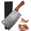 KITORY Meat Cleaver 7'' Heavy Duty Chopper Butcher Knife Bone