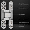 ANMILIY 6" Hidden Door Hinge,Invisible Door Silent Door Hinge,180 Degree