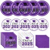 Graduation Party Plates and Napkins Purple Class of 2025 Grad
