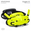 WRAPGRADE Skin Stickers Compatible with DJI Goggles 3 (Neon Yellow)