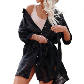 YDOERKKL Bikini Mujer Traje de baño, Vestidos Casuales, Vestido Playa Mujer, El Material de imitación de algodón es cómodo, Transpirable y Suelto, para Diarios de Ocio, Playa Viajes