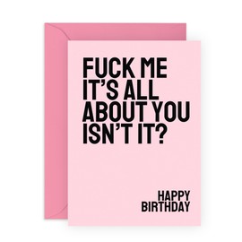 CENTRAL 23 Funny Birthday Card For Sister - It's Always All About You Isn't It? - Rude Birthday Cards For Women Friends Girlfriend - Cheeky Gifts For Him Her - Comes With Fun Stickers & Envelopes