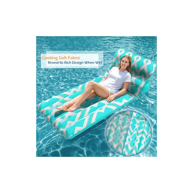Jasonwell Inflatable Pool Float Adult - Ultra-Comfort Soft Fabric Pool