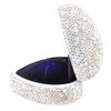 Naimo Full Rhinestone Heart Shaped Ring Box Velvet Holder Jewelry