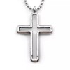 Forgiven Jewelry Cross Ball Chain Necklace Antique Silver Finish (nocbc)