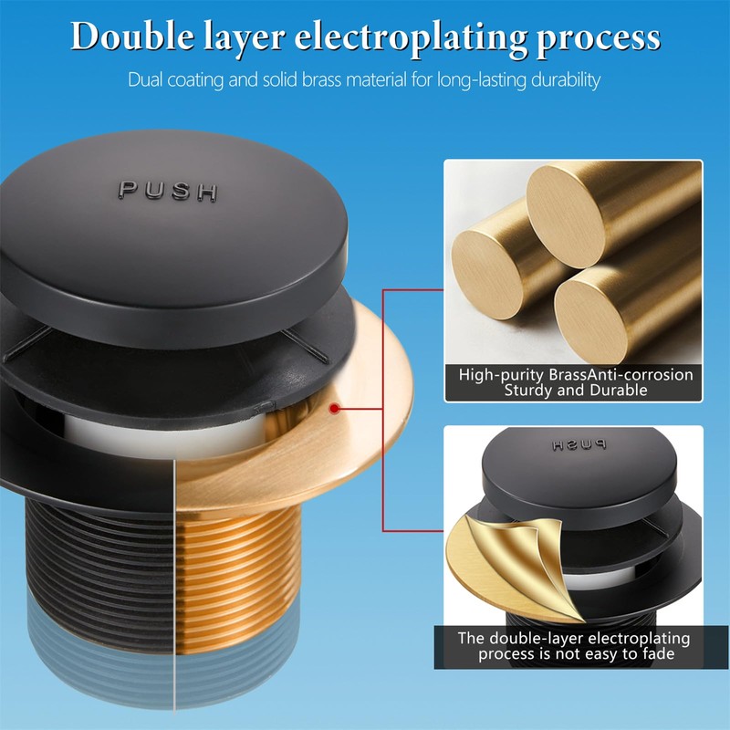 Tip Toe Bathtub Drain Conversion Kit Assembly, Tub Drain Plug