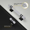 Rergy 10 Pack Black Cabinet Handles White Marble Cabinet Pulls