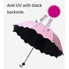 zmgmsmh Travel Foldable compact Umbrellas Sun rain Umbrellas parasol with