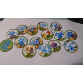 Unbranded Pre Cut One Inch Bottle Cap Images!  BLUES CLUES Free Ship - photo, 15 images