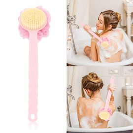 Cepillo de Ducha Para El Cuerpo, Cepillo de Baño Suave Para La Espalda Con Mango Largo Para Baño Exfoliante de La Piel, Cepillo de Baño Para Masaje Húmedo O Seco Accesorios de Baño