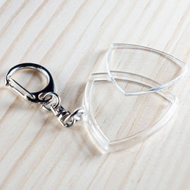 EBISU Design Hamepachi Pick Key Holder, 1.3 x 1.3 inches (32.6 x 33 mm), Rice Ball Shape, Guitar Pick, Handmade Key Holder Parts, Club Activities, Souvenir, Made in Japan, 1 x Pick