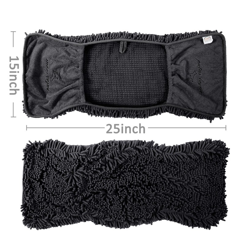 Patas Lague 2 Pack Absorbent Dog Towel for Drying Dogs
