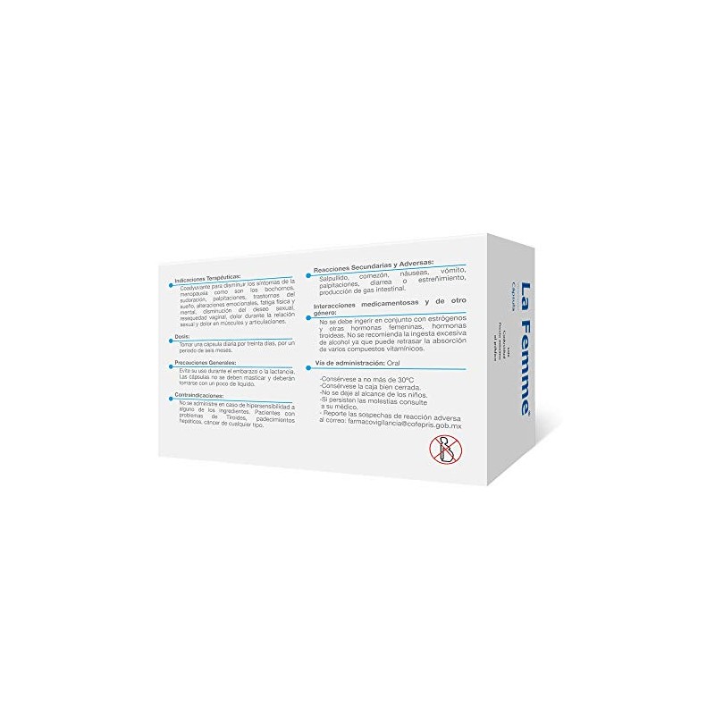 Femme Ayuda Reducir Síntomas Premenopausia Menopausia Forma Natural Bochornos Sudores