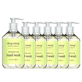 Deep Steep Liquid Hand Wash 17.6oz (Pack of 6) (Coconut Lime)