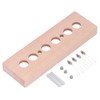 DIY Glow Tube Clock Kit 4 Lamps Beech Wood Enclosure