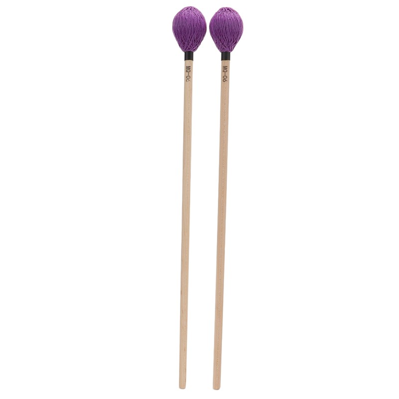 1 Pair Marimba Mallets Medium Hard Yarn Head with Maple