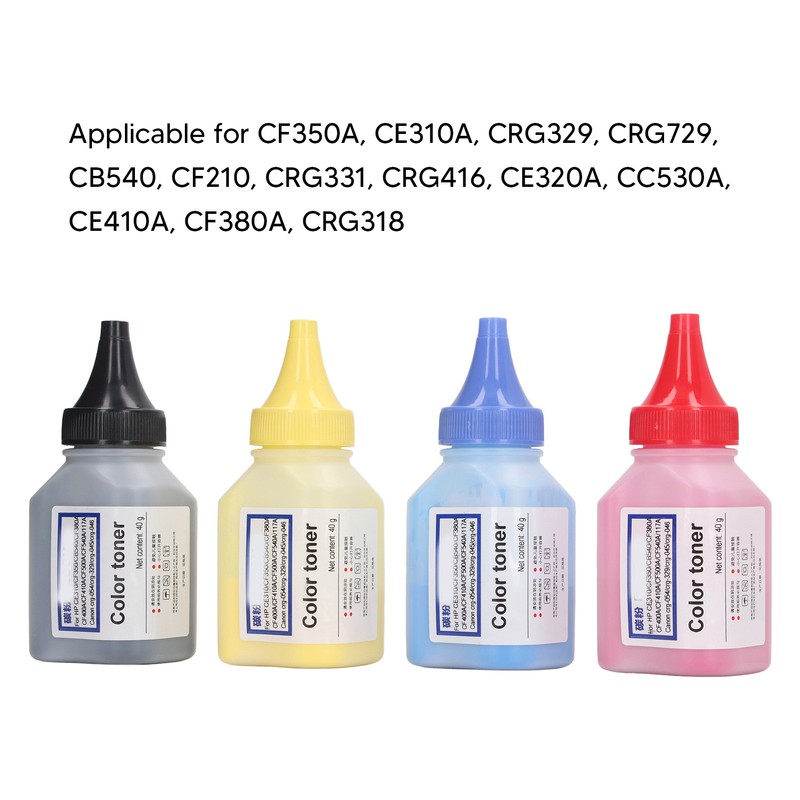 Colorful Black Printer Toner Powder Chip Set for CF350A CE310A