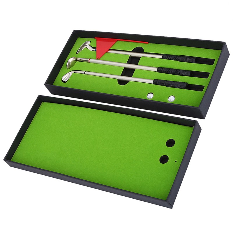3PCS Mini Golf Clubs Ball point Pen Set with Balls