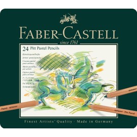 Faber-Castell 112124 Pitt Pastel Pencils (24 Pastels Pencils)