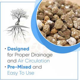 Tinyroots Deciduous Blend Bonsai Soil - 2.5 Gallon, Organic Bonsai Dirt Formulated for Maple, Hornbean, Elm and Other Deciduous Bonsai Trees