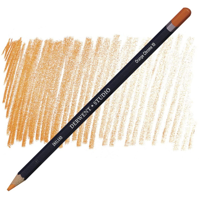 Derwent 10 Studio Pencil - Orange Chrome