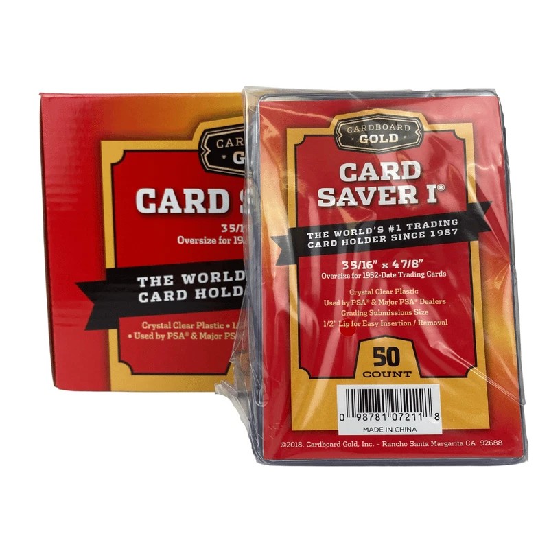 Cardboard Gold CARD SAVER 1 CS1 (BOX/200) SEMI-RIGID HOLDERS FOR