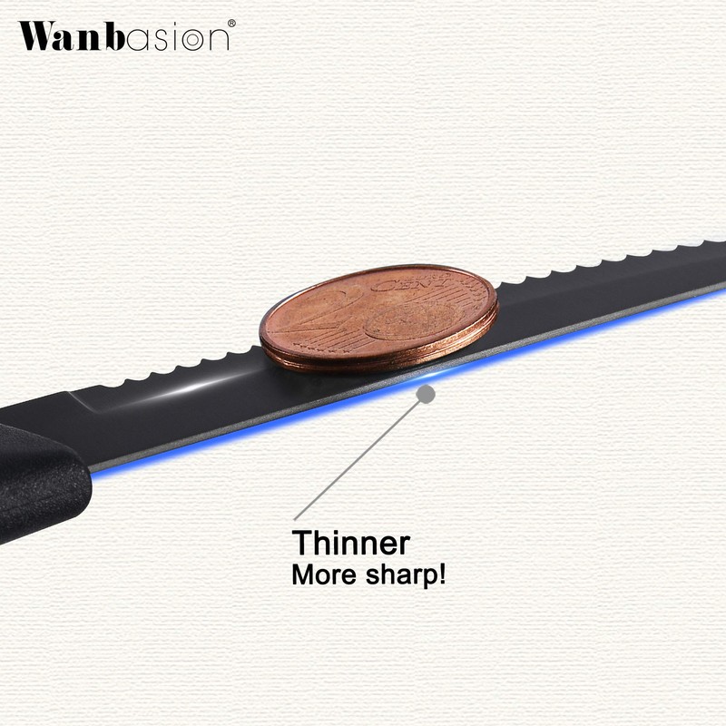 Wanbasion Dishwasher Safe Stainless Steel Kitchen Knife Set - 8