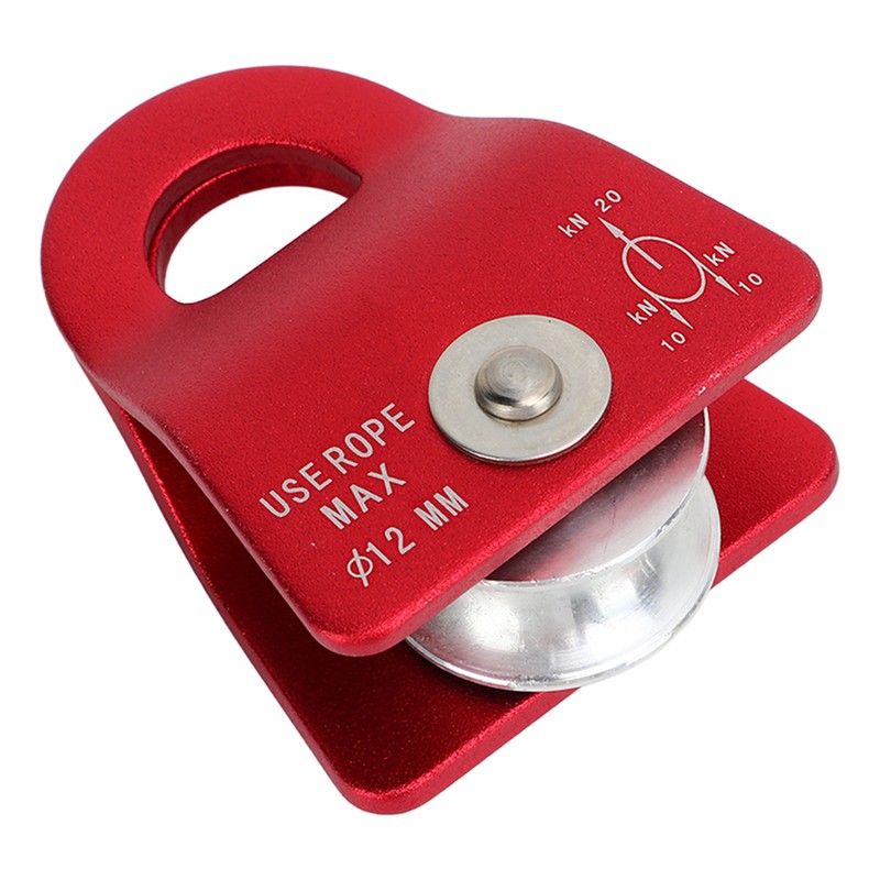 20KN Climbing Pulley Aluminum Mg Alloy Downhill Side Plate Single