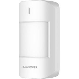 Roombanker Passive Infrared (PIR) Motion Sensor - Pet Immune, Long-Range Detection with AES Encryption, Requires Roombanker Security Hub