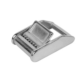 POFET Webbing Metal Buckle Stainless Steel 316 Cam Flap Buckles Press Cam Buckles Tie Down Buckle for 1" 25mm Webbing Strap (2/PK) - No Webbing