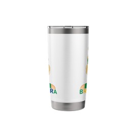 Blond Brazilian Girl Brazil Flag Brazilian Girlfriend Wife Stainless Steel Insulated Tumbler