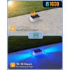 DetarZinLED Solar Driveway Lights Outdoor, 4 Pack IP68 Waterproof Dock