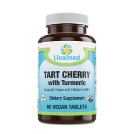 Livamed - Tart Cherry with Turmeric Veg Tabs 60 Count
