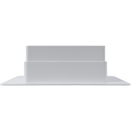 Vent Systems 120 x 60mm Rectangular Duct Connector - Pipe Inlet Collar - Heating, Cooling, Ventilation Connection - HVAC System Duct Adapter - Duct Coupling Wall Plate