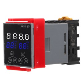 LCD Digital Display Time Delay Relay with Holder High Strength Multifunctional Time Relay AC380V