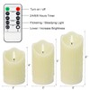 Warmhere Rechargeable Flameless Candles, Flickering LED Candles with Remote and