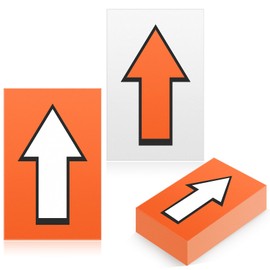 Humyoun 150 Pcs Racing Course Trail Marker Arrow Sticker Arrow Sign Directional Signs Floor Markers Flashing Arrow Signs Outdoor Camping Hiking Hunting Driving, 8 x5