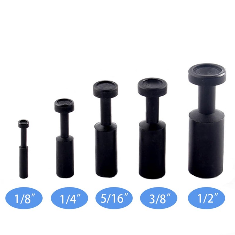 100Pcs Push-to-Connect Fitting Plug, Pneumatic Cap Style Blanking Plugs for