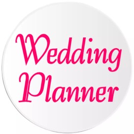 Kiwi Gifts Wedding Planner - 3 Pack Circle Stickers 3 Inch - Marriage Job Wed Bride