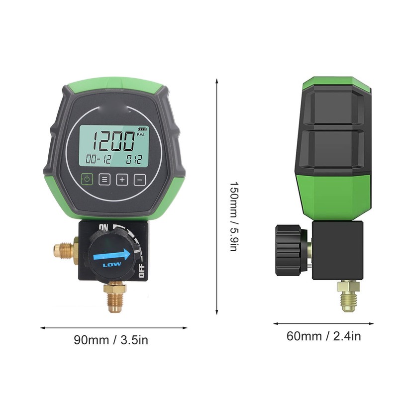 Digital Manifold Gauge Vacuum Pressure Temperature Tester Air Condition Manifold