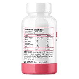 Cápsulas de Hojas de Guayaba - 60 Cápsulas - Greenside