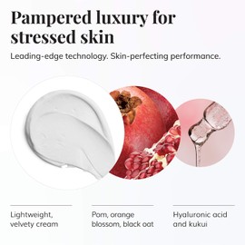 Le Mieux Pomegranate Massage Cream - Aromatic Moisturizing Neck & Face Massage Cream with Algae, Hyaluronic Acid & Botanical Oils, No Parabens or Sulfates (2 oz / 60 ml)